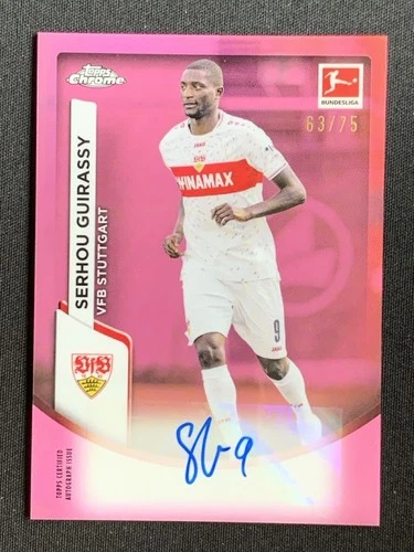 Serhou Guirassy 2023 Topps Chrome Pink Refractor /75