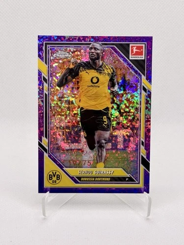 Serhou Guirassy 2025 Topps Chrome Purple Diamonds /75