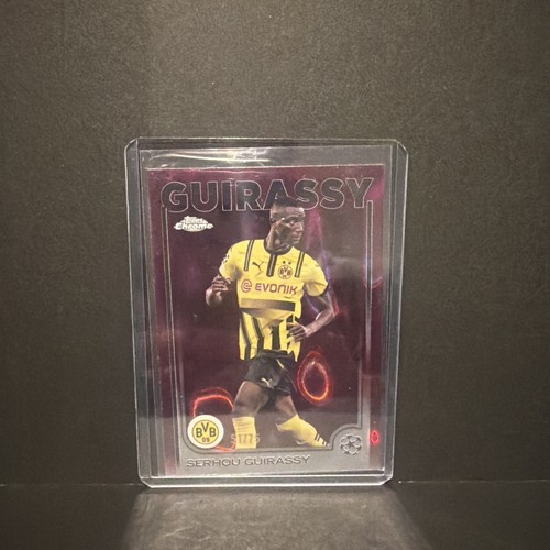 Serhou Guirassy 2024 Topps Chrome Purple Lava /75