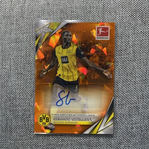 Serhou Guirassy 2025 Topps Chrome Sapphire /25