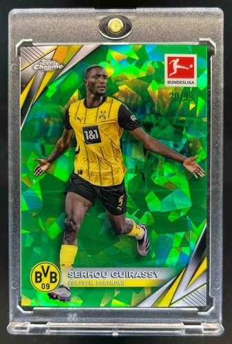 Serhou Guirassy 2024 Topps Chrome Sapphire Green /99