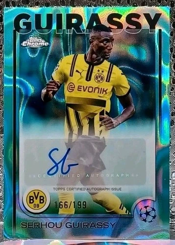 Serhou Guirassy 2024 Topps Chrome Teal Lava /199