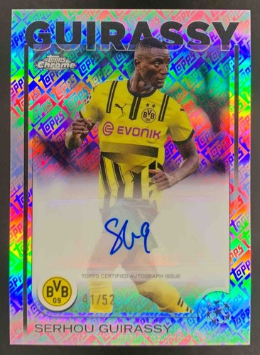 Serhou Guirassy 2024 Topps Chrome Toppsfractor /52