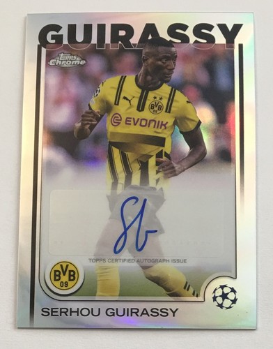Serhou Guirassy 2024 Topps Chrome UEFA Refractor