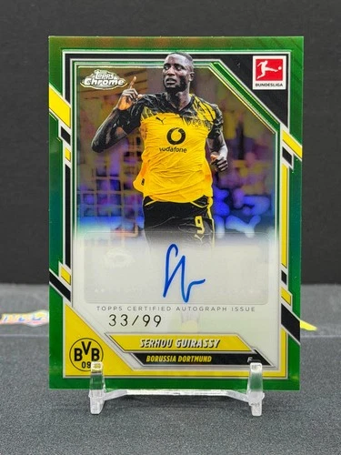 Serhou Guirassy 2025 Topps Chrome Verde /99