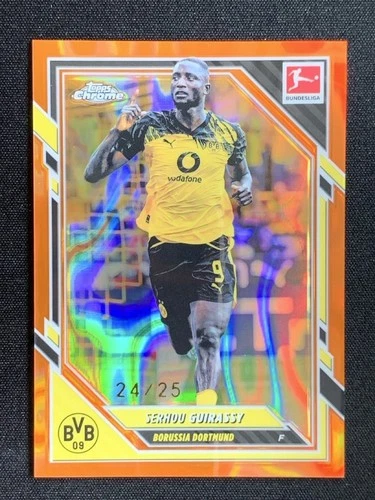 Serhou Guirassy 2025 Topps Cromo Bundesliga Naranja Base Lava /25