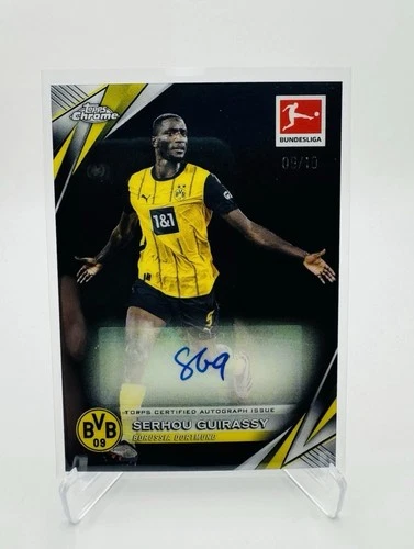Serhou Guirassy 2024 Topps Cromo Bundesliga Negro Refractor /10
