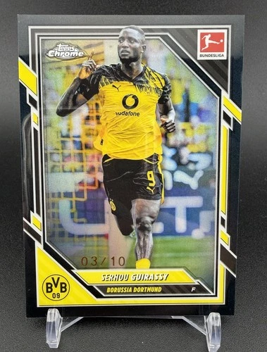 Serhou Guirassy 2025 Topps Cromo Bundesliga Negro Verdadero /10