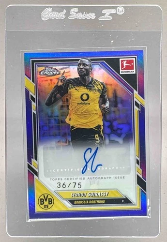 Serhou Guirassy 2025 Topps Cromo Bundesliga Purple Refractor /75