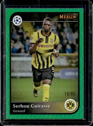 Serhou Guirassy 2024 Topps Merlin Chrome Green Refractor /99
