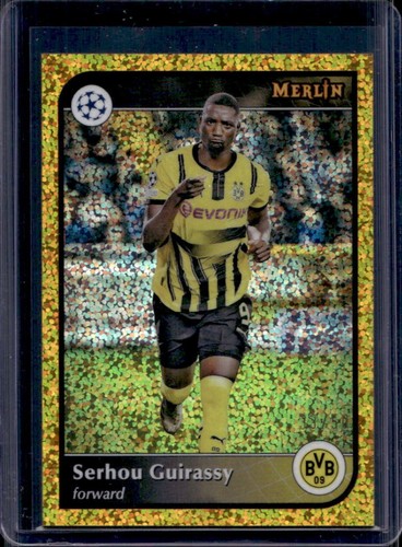 Serhou Guirassy 2024 Topps Merlin Chrome UEFA Gold Speckle Refractor /50