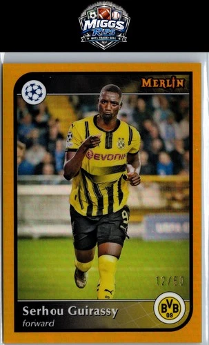 Serhou Guirassy 2024 Panini Merlin UEFA Club Competitions Gold /50