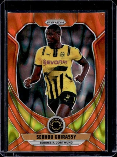 Serhou Guirassy 2025 Panini Prizm FIFA Club World Cup Orange Seismic /199