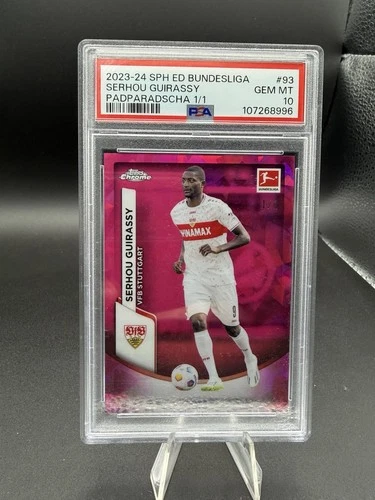 Serhou Guirassy 2023 Topps Sapphire Padparadscha 1/1