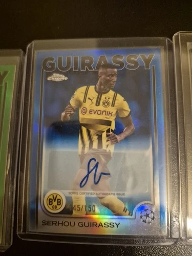 Serhou Guirassy 2024 Topps UCC Chrome Green Refractor /99