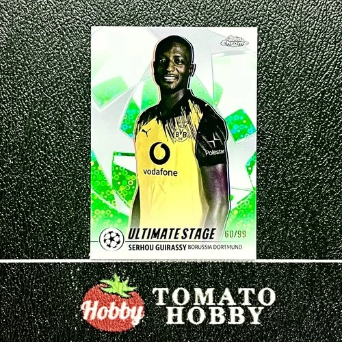 Serhou Guirassy 2025 Topps UEFA 2025-26 Ultimate Stage Green Refractor /99