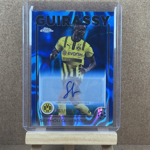 Serhou Guirassy 2025 Topps UEFA Champions League Blue Lava /150