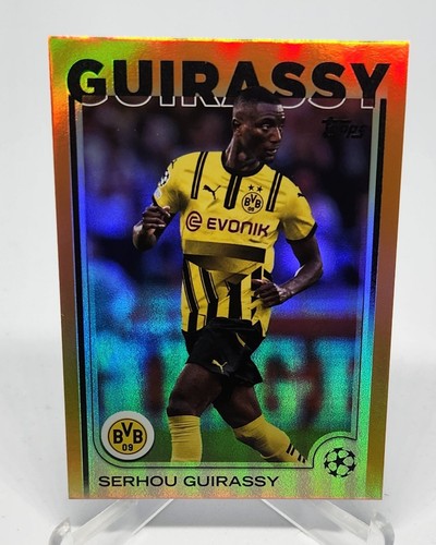 Serhou Guirassy 2024 Topps UEFA Club Competitions Orange Foil /25