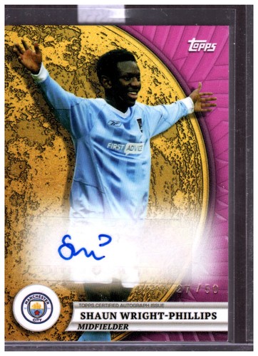 Shaun Wright-Phillips 2024 Topps Manchester City Blue Moon /50