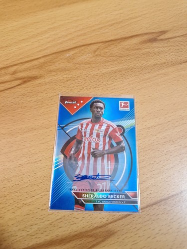 Sheraldo Becker 2022 Topps Bundesliga Finest Blue /65