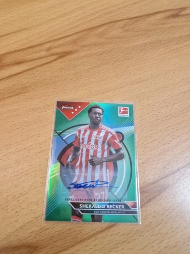 Sheraldo Becker 2022 Topps Bundesliga Finest Green