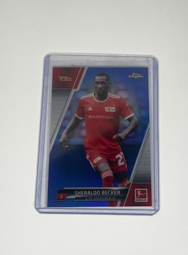Sheraldo Becker 2021 Topps Chrome Bundesliga Blue Refractor /150