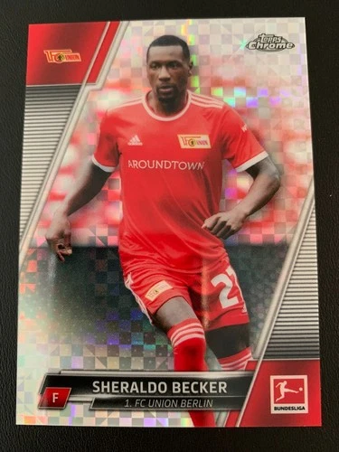 Sheraldo Becker 2021 Topps Chrome Bundesliga X-Fractor /250