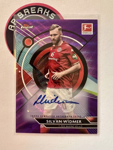 Silvan Widmer 2023 Topps Finest Purple Wave /80