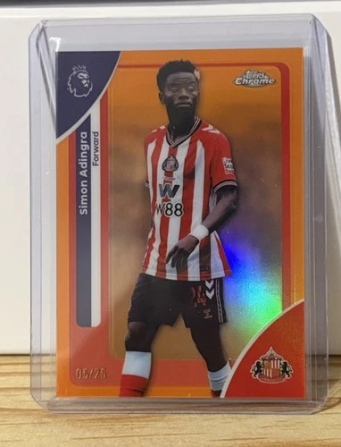 Simon Adingra 2025 Topps Chrome Orange /25