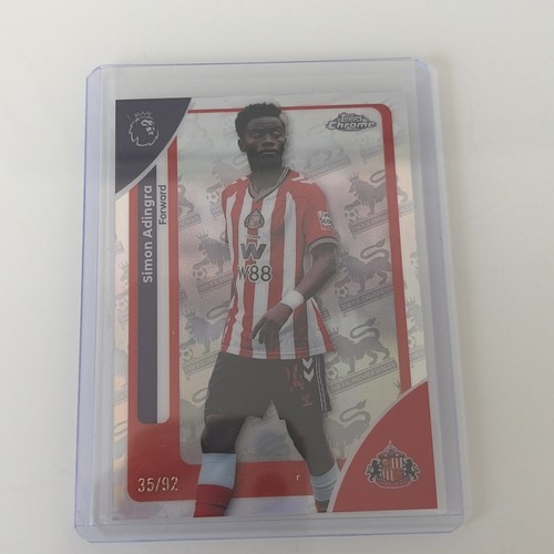 Simon Adingra 2026 Topps Chrome Premier League Logo Refractor /92