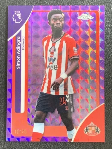 Simon Adingra 2025 Topps Chrome Purple Geometric /75