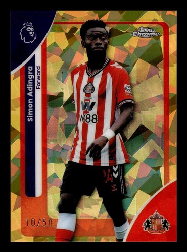 Simon Adingra 2025 Topps Chrome Sapphire Gold Refractor /50
