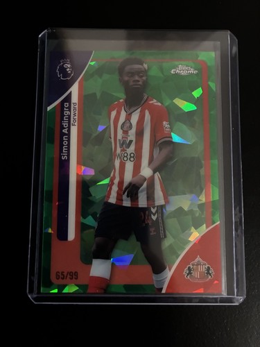 Simon Adingra 2025 Topps Chrome Sapphire Green /99