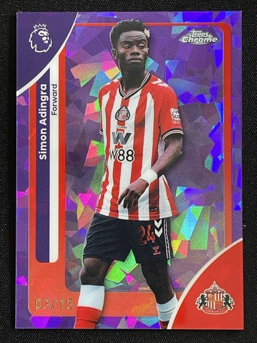 Simon Adingra 2025 Topps Chrome Sapphire Purple /15