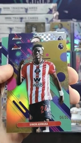 Simon Adingra 2026 Topps Finest True Gold /50