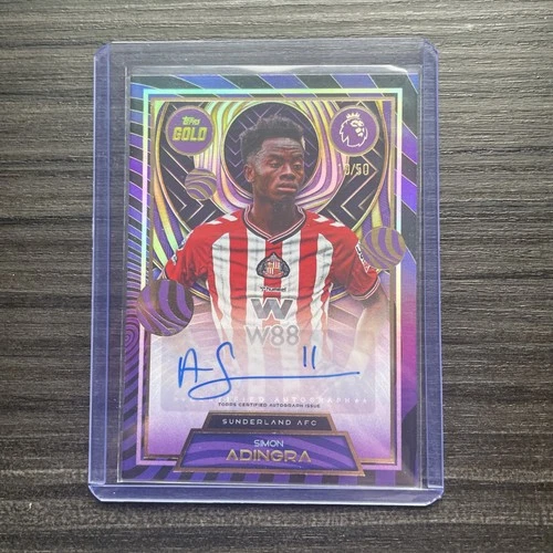 Simon Adingra 2025 Topps Gold Premier League Gold /50