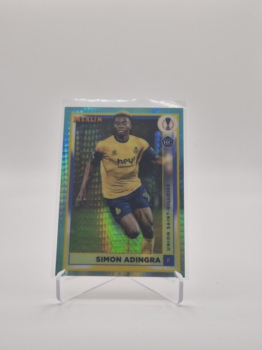 Simon Adingra 2022 Topps Merlin Chrome Aqua Prism