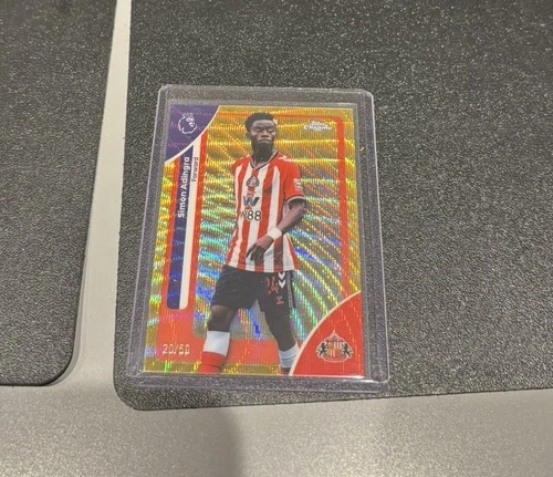 Simon Adingra 2026 Topps Premier League Chrome Gold Refractor 20/50