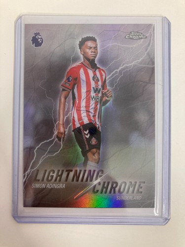 Simon Adingra 2026 Topps Premier League Chrome Lightning Chrome
