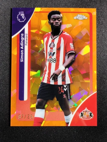Simon Adingra 2025 Topps Sapphire Orange /25