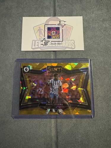 Simon Adingra 2024 Panini Select Gold Cracked Ice /10
