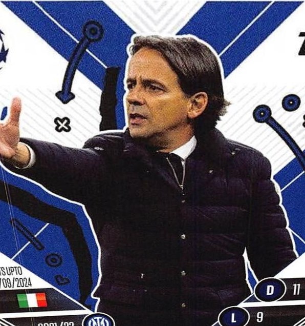 Simone Inzaghi 2024 Topps Match Attax UEFA Club Competitions Extra