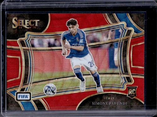 Simone Pafundi 2023 Panini Select FIFA Red Wave Prizm /149