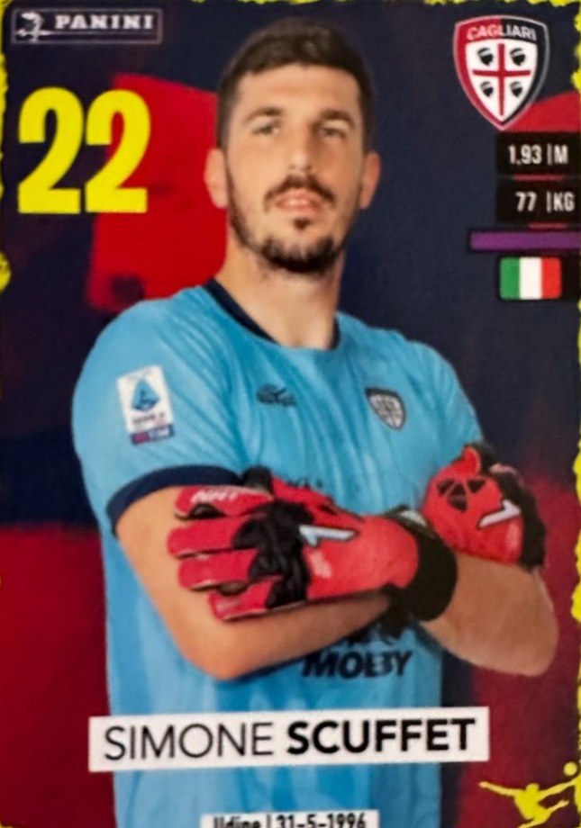 Simone Scuffet 2023 Panini Calciatori Stickers