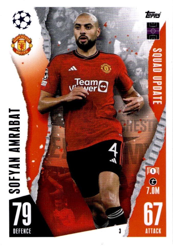 Sofyan Amrabat 2023 Topps Match Attax UEFA Club Competitions Extra