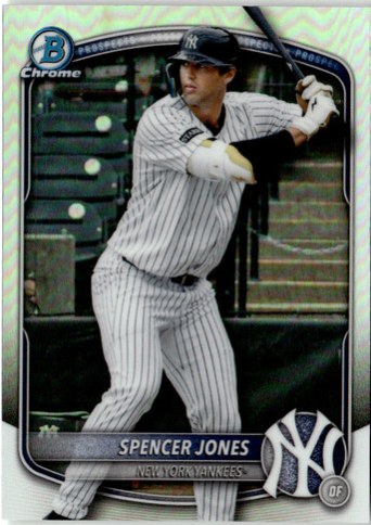 Spencer Jones 2025 Topps Bowman Chrome Refractor