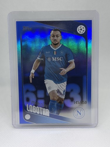 Stanislav Lobotka 2025 Topps UEFA Club Comps Blue Raindrops /150