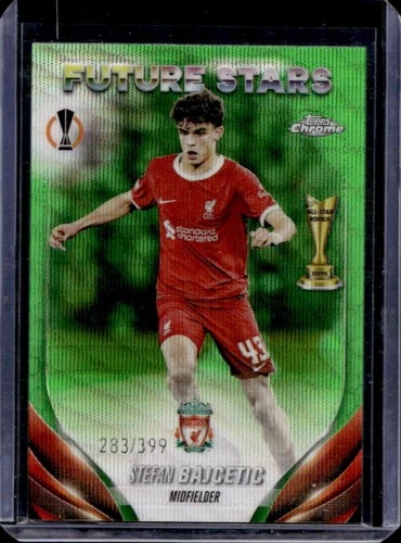 Stefan Bajcetic 2023 Topps Chrome Green Wave Refractor /399