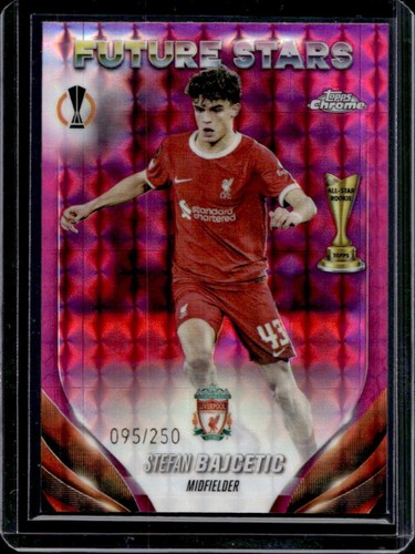 Stefan Bajcetic 2024 Topps Chrome Pink Geometric Refractor /250