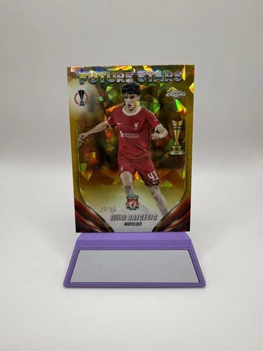 Stefan Bajcetic 2024 Topps Chrome Sapphire Gold /50